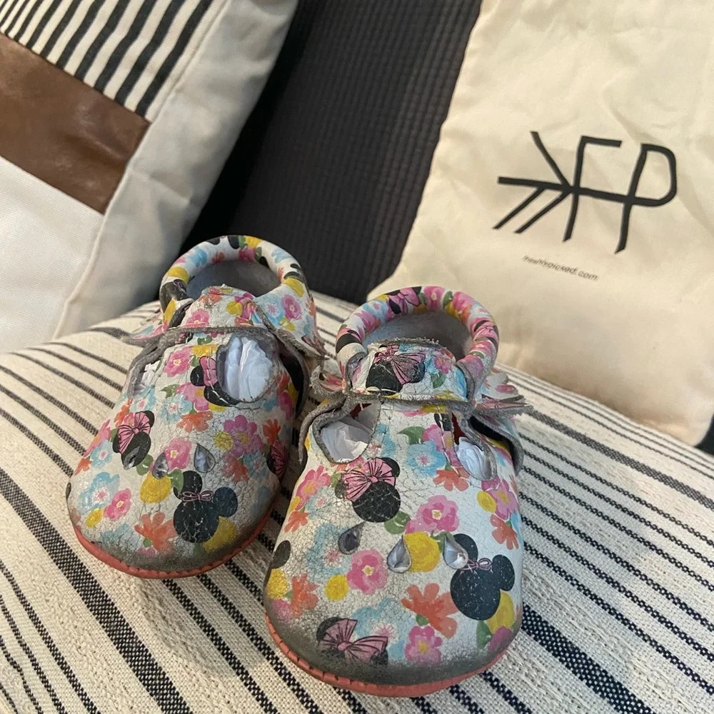 Freshly Picked Floral Minnie Mary Jane Moccasins
